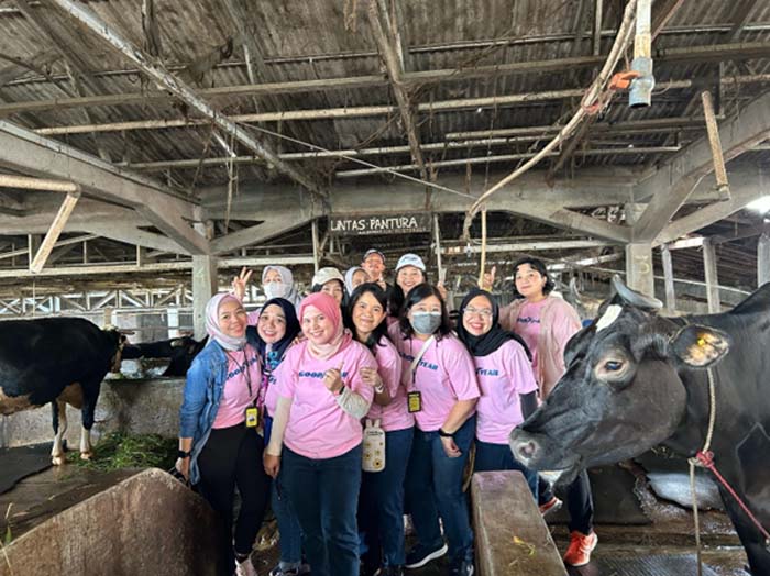 Dukung UMKM Lokal, Goodyear Women’s Network Sambangi Peternak Susu di Kebon Pedes Bogor