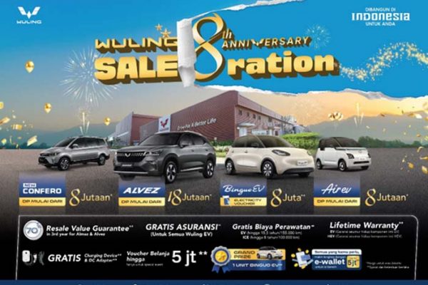 Menyambut HUT ke-8, Wuling Hadirkan Promo Khusus dan Pameran Mall Kota Kasablanka