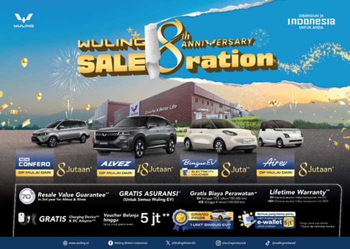 Menyambut HUT ke-8, Wuling Hadirkan Promo Khusus dan Pameran Mall Kota Kasablanka