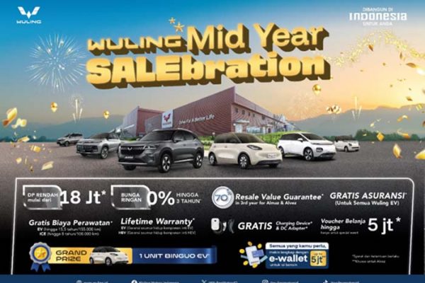 Sambut Bulan Juni, Wuling Gelar Promo Istimewa ‘Wuling Mid Year SALEbration’